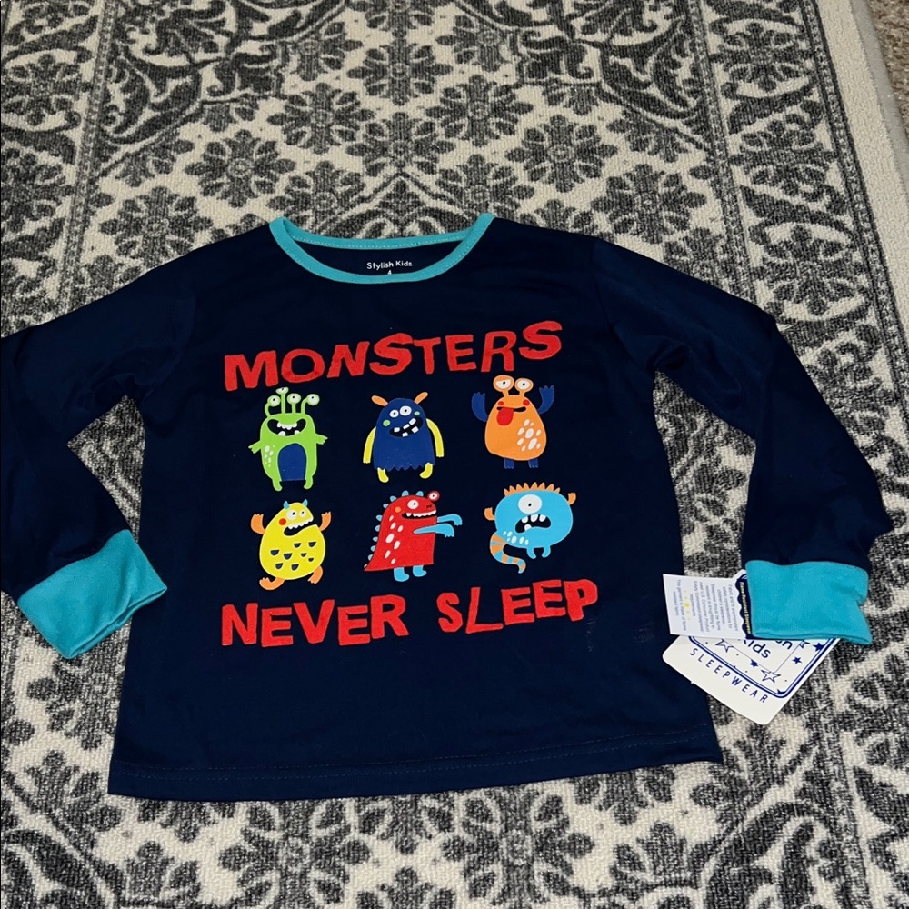 Stylish Kids Sleepwear Monsters shirt